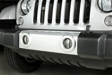 Load image into Gallery viewer, Rugged Ridge 07-18 Jeep Wrangler JK Black Fog Light Euro Guards - Side View