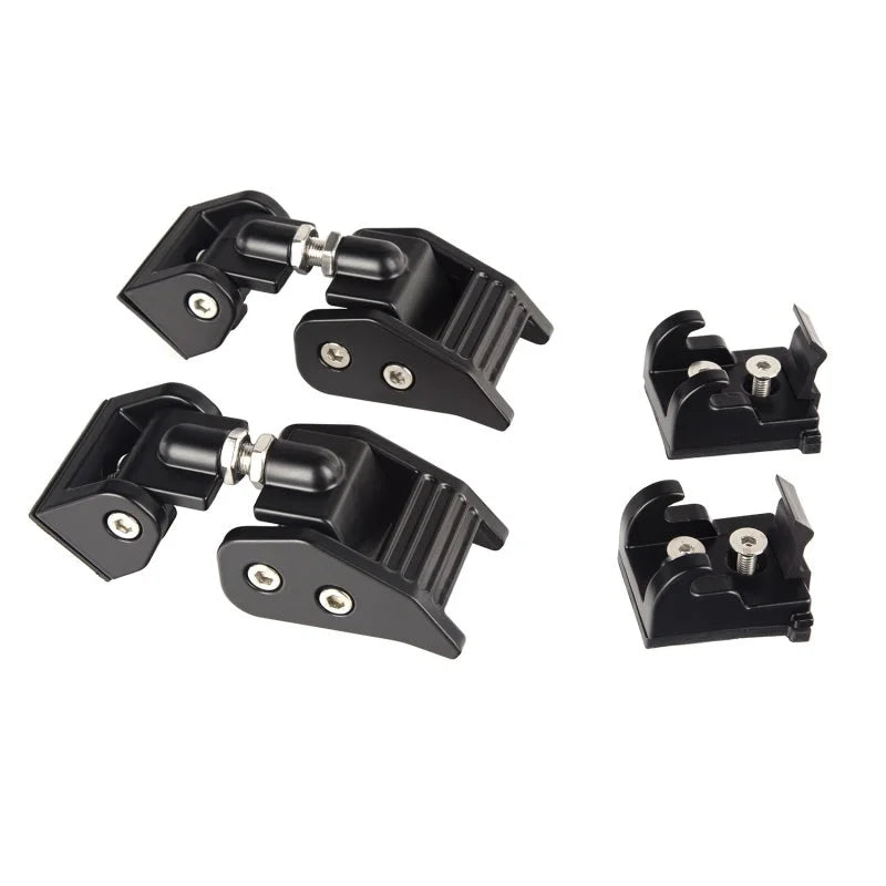 Rugged Ridge 07-18 Jeep Wrangler JK Black Hood Catches - Main Product View