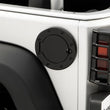 Load image into Gallery viewer, Rugged Ridge 07-18 Jeep Wrangler JK Black Non-Locking Gas Cap Door - Side View
