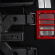 Load image into Gallery viewer, Rugged Ridge 07-18 Jeep Wrangler JK Red Elite Tail Light Guards - Side View