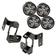 Load image into Gallery viewer, Rugged Ridge 07-18 Jeep Wrangler JK Semi-Gloss Black Round A-Pillar LED Light Mount Kit - Main Product View