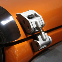 Load image into Gallery viewer, Rugged Ridge 07-18 Jeep Wrangler JK Silver Hood Catch Kit - Main Product View