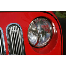 Load image into Gallery viewer, Rugged Ridge 07-18 Jeep Wrangler JK Stainless Steel Headlight Euro Guard Kit - Side View