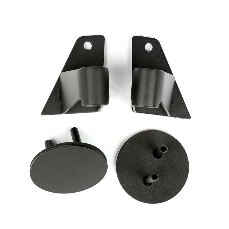 Rugged Ridge 07-18 Jeep Wrangler JK Textured Black Mirror Relocation Brackets - Main Product View
