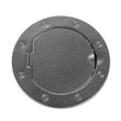 Load image into Gallery viewer, Rugged Ridge 07-18 Jeep Wrangler JK Textured Black Non-Locking Gas Cap Door - Main Product View