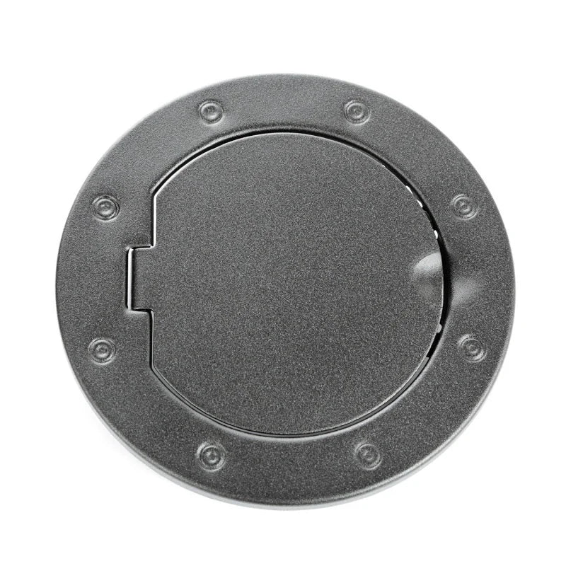 Rugged Ridge 07-18 Jeep Wrangler JK Textured Black Non-Locking Gas Cap Door - Main Product View