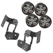 Load image into Gallery viewer, Rugged Ridge 07-18 Jeep Wrangler JK Textured Black Round A-Pillar LED Light Mount Kit - Main Product View