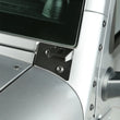 Load image into Gallery viewer, Rugged Ridge 07-18 Jeep Wrangler JK Textured Black Windshield Aux. Light Mounting Brackets - Side View