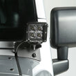 Load image into Gallery viewer, Rugged Ridge 07-18 Jeep Wrangler JK Textured Black Windshield Aux. Light Mounting Brackets - Back View