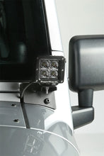 Load image into Gallery viewer, Rugged Ridge 07-18 Jeep Wrangler JK Textured Black Windshield Aux. Light Mounting Brackets - Back View