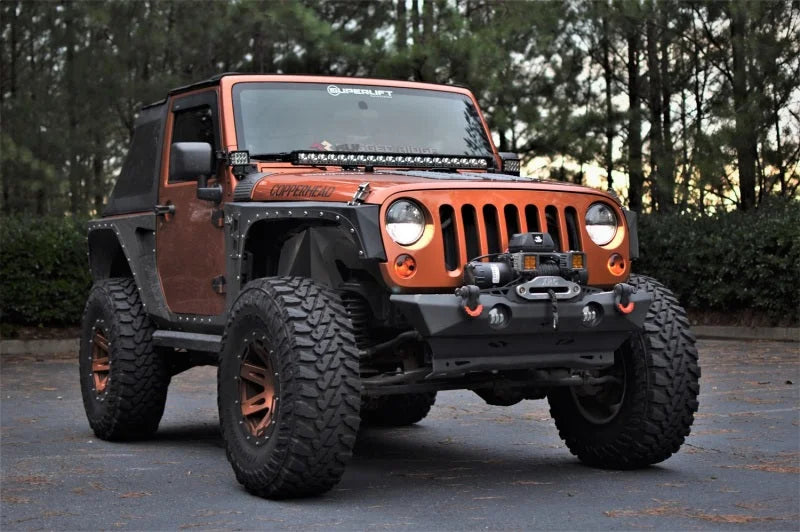 Rugged Ridge 07-18 Jeep Wrangler JK/JKU / 04-06 LJ / 97-06 TJ Sealed Beam LED Headlights 7in. (1pc) - Side View
