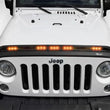 Load image into Gallery viewer, Rugged Ridge 07-18 Jeep Wrangler JK/JKU Lightshield Hood Guard - Side View