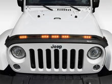 Load image into Gallery viewer, Rugged Ridge 07-18 Jeep Wrangler JK/JKU Lightshield Hood Guard - Side View