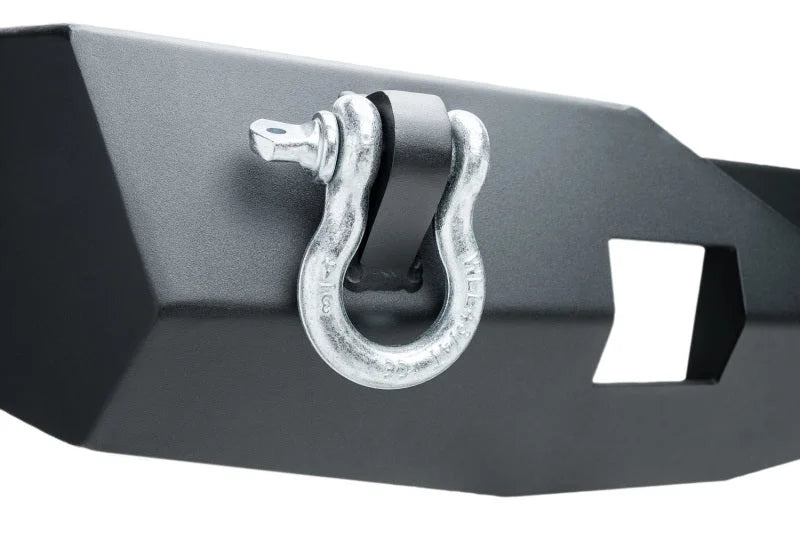 Rugged Ridge 07-18 Jeep Wrangler (JK/JKU) XOR Rear Bumper w/Swing Out Tire Carrier - Tex. Blk - Side View