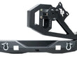 Load image into Gallery viewer, Rugged Ridge 07-18 Jeep Wrangler (JK/JKU) XOR Rear Bumper w/Swing Out Tire Carrier - Tex. Blk - Back View