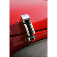 Load image into Gallery viewer, Rugged Ridge 07-18 Jeep Wrangler Stainless Steel Hood Catch Set - Side View