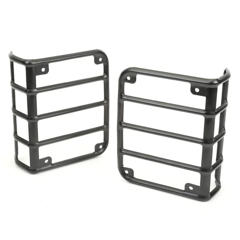 Rugged Ridge 07-18 Jeep Wrangler Textured Black Tail Light Euro Guards - Main Product View