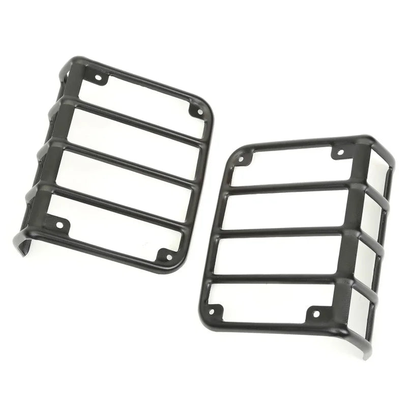 Rugged Ridge 07-18 Jeep Wrangler Textured Black Tail Light Euro Guards - Detail View