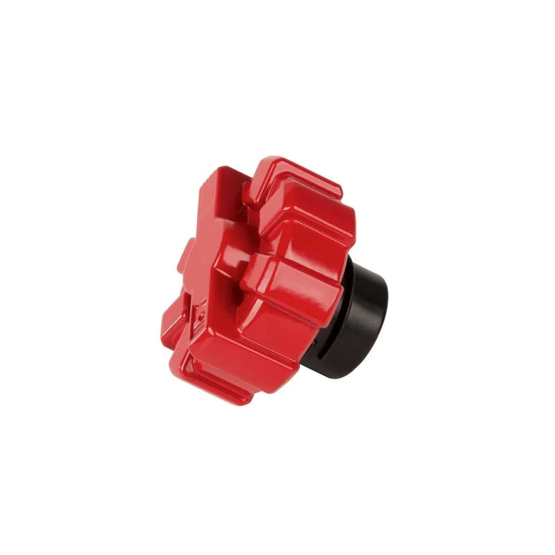 Rugged Ridge 07-20 Jeep Wrangler JK/JL / 2020 Gladiator JT Red Aluminum Elite Fuel Cap - Installation View
