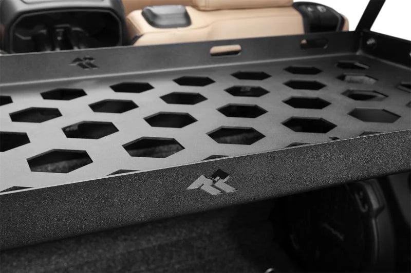 Rugged Ridge 07-21 Wrangler JK/JL 4-Door Interior Storage Rack - Back View