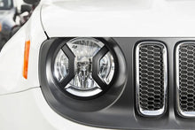 Load image into Gallery viewer, Rugged Ridge 15-18 Jeep Renegade BU Black Headlight Euro Guards Texture - Back View