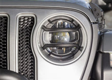 Load image into Gallery viewer, Rugged Ridge 18-20 Jeep Wrangler JL / 2020 Jeep Gladiator JT Black Elite Headlight Guards Black - Main Product View
