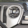 Load image into Gallery viewer, Rugged Ridge 18-20 Jeep Wrangler JL / 2020 Jeep Gladiator JT Black Elite Headlight Guards Black - Installation View