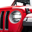 Load image into Gallery viewer, Rugged Ridge 18-20 Jeep Wrangler JL / 2020 Jeep Gladiator JT Black Elite Headlight Guards Black - Additional View 5