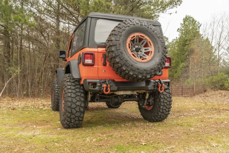 Rugged Ridge 18-20 Jeep Wrangler JL Arcus Rear Bumper - Side View