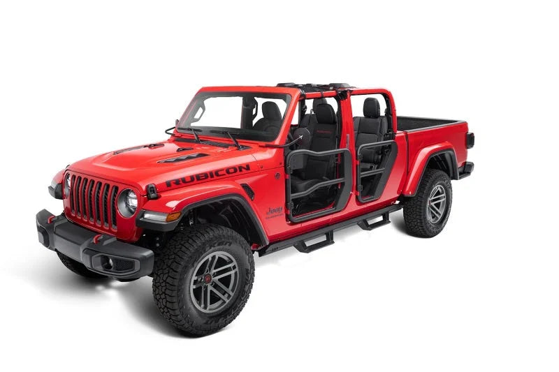 Rugged Ridge 18-20 Jeep Wrangler JL/JT (2dr + 4dr Excl. Rubicon 392) Round Trail Mirror - Side View