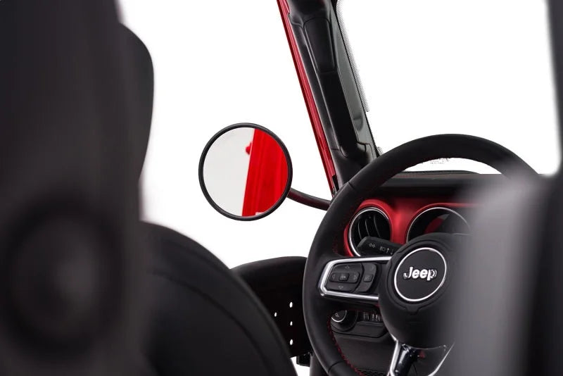 Rugged Ridge 18-20 Jeep Wrangler JL/JT (2dr + 4dr Excl. Rubicon 392) Round Trail Mirror - Additional View 5