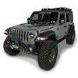 Load image into Gallery viewer, Rugged Ridge 18-20 Jeep Wrangler JL/JT Arcus Front Bumper Set w/ Overrider - Side View