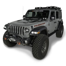 Load image into Gallery viewer, Rugged Ridge 18-20 Jeep Wrangler JL/JT Arcus Front Bumper Set w/ Overrider - Side View