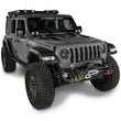 Load image into Gallery viewer, Rugged Ridge 18-20 Jeep Wrangler JL/JT Arcus Front Bumper Set w/ Overrider - Detail View