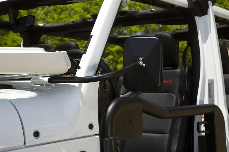 Rugged Ridge 18-20 Jeep Wrangler JL/JT Rectangular Trail Mirror - Additional View 6