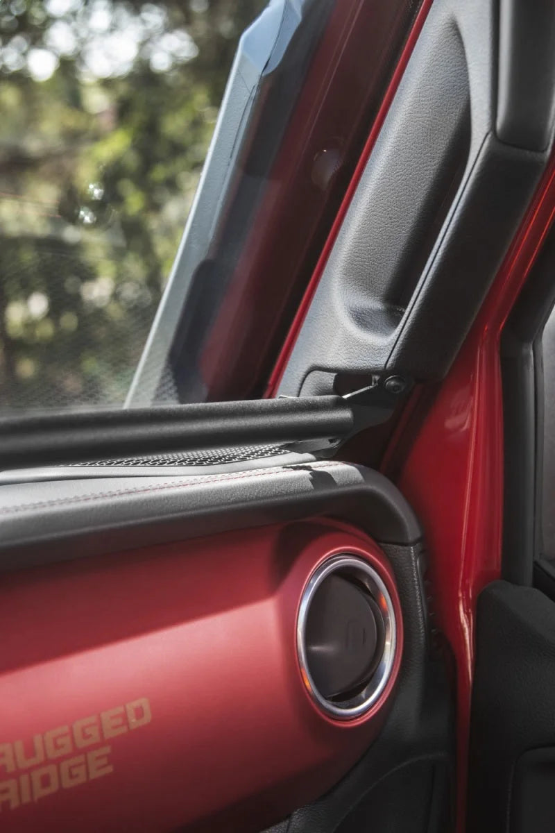 Rugged Ridge 18-21 Jeep Wrangler/Gladiator (JL/JT) Dash Bar - Black - Detail View
