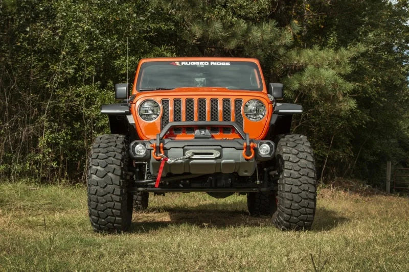 Rugged Ridge 18-21 Jeep Wrangler/Gladiator (JL/JT) Venator Modular Bumper - Black - Side View