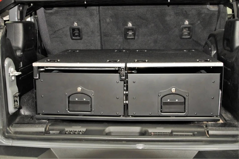 Rugged Ridge 18-22 Jeep Wrangler JL Cargo Storage Drawers - Back View