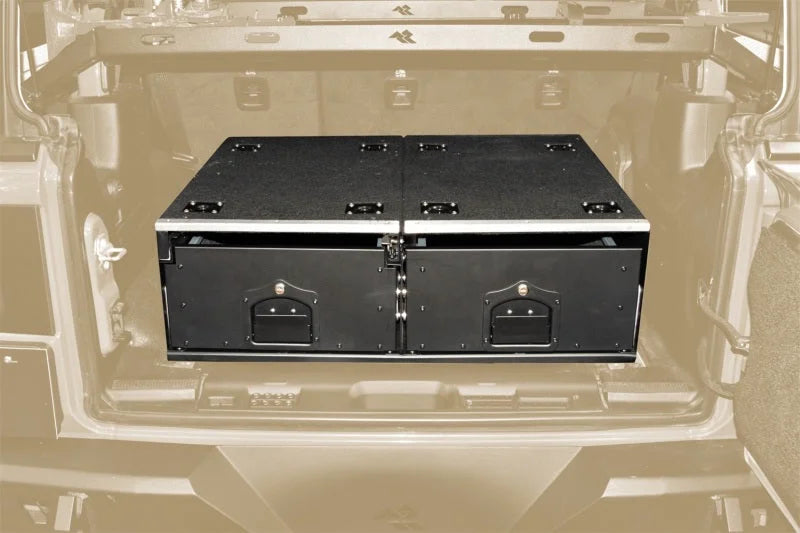 Rugged Ridge 18-22 Jeep Wrangler JL Cargo Storage Drawers - Installation View