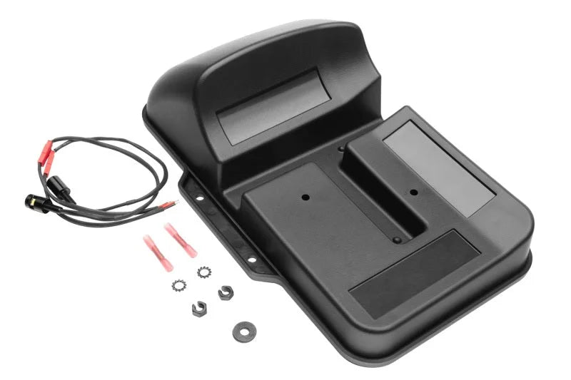 Rugged Ridge 18-22 Jeep Wrangler JL License Plate Relocation - Rear - Side View