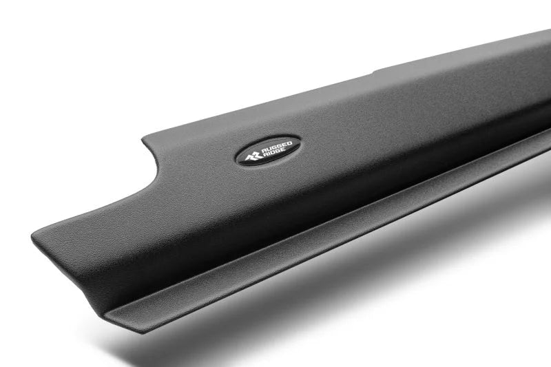 Rugged Ridge 18-22 Jeep Wrangler (JL) Rocker Pnl/Sill Plate Cvr 2dr. Rocker Guard 2pc. - Tex. Blk - Side View