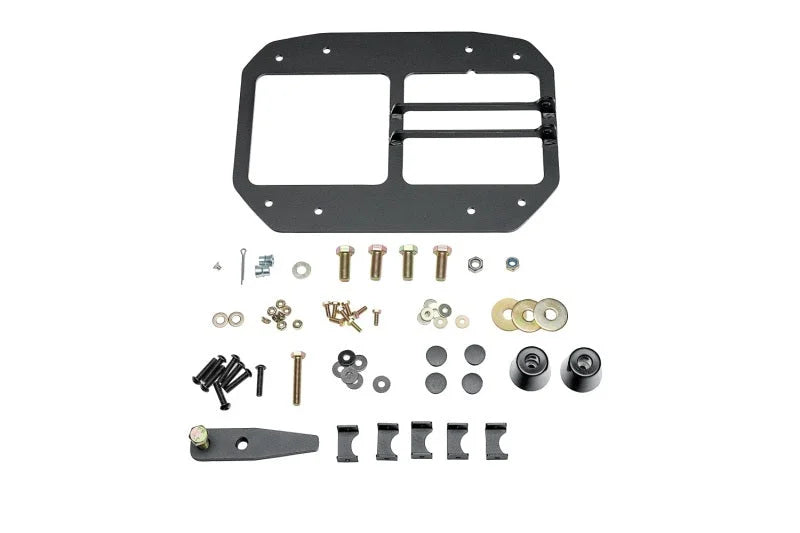 Rugged Ridge 18-22 Jeep Wrangler (JL) Rubicon/Spt 2dr HD Rear Bumper w/Swing Out Tire Carrier - Blk - Back View