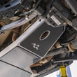 Load image into Gallery viewer, Rugged Ridge 18-23 Jeep Wrangler JLU 4dr Alum. Skid Plate for Engine/Trans - Tex. Blk - Back View
