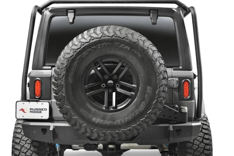 Rugged Ridge 18-24 Jeep Wrangler JL/JLU Flush Mount Tail Light (Pair) - Blk - Back View