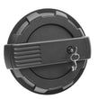 Load image into Gallery viewer, Rugged Ridge 19-23 Jeep Wrangler JL Elite Locking Fuel Door - Black - Side View