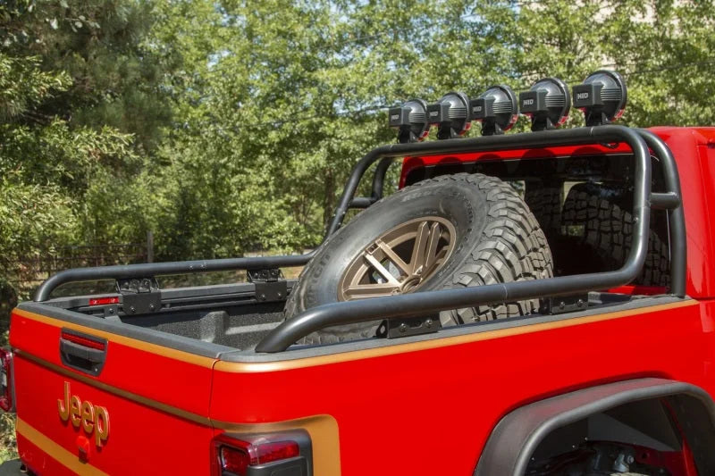 Rugged Ridge 20-21 Jeep Gladiator JT Spare Tire Carrier Hinge Casting - Installation View