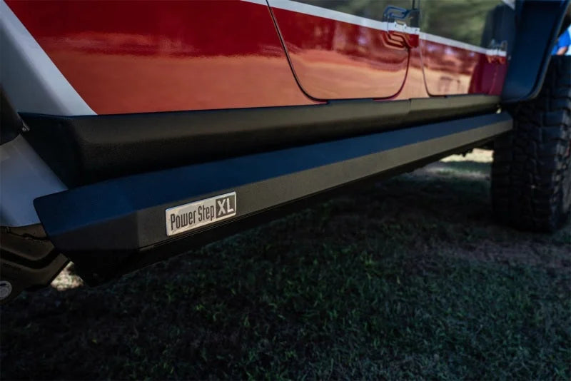 Rugged Ridge 20-22 Jeep Gladiator JT Rocker Guard - Back View