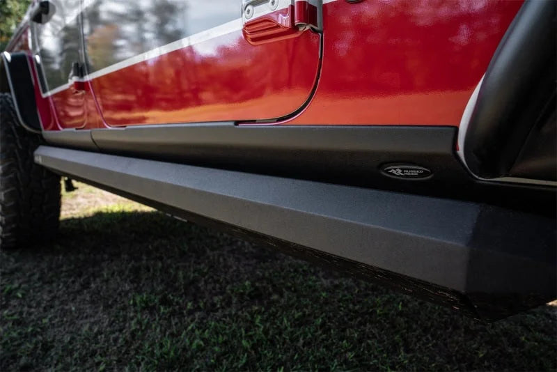 Rugged Ridge 20-22 Jeep Gladiator JT Rocker Guard - Installation View