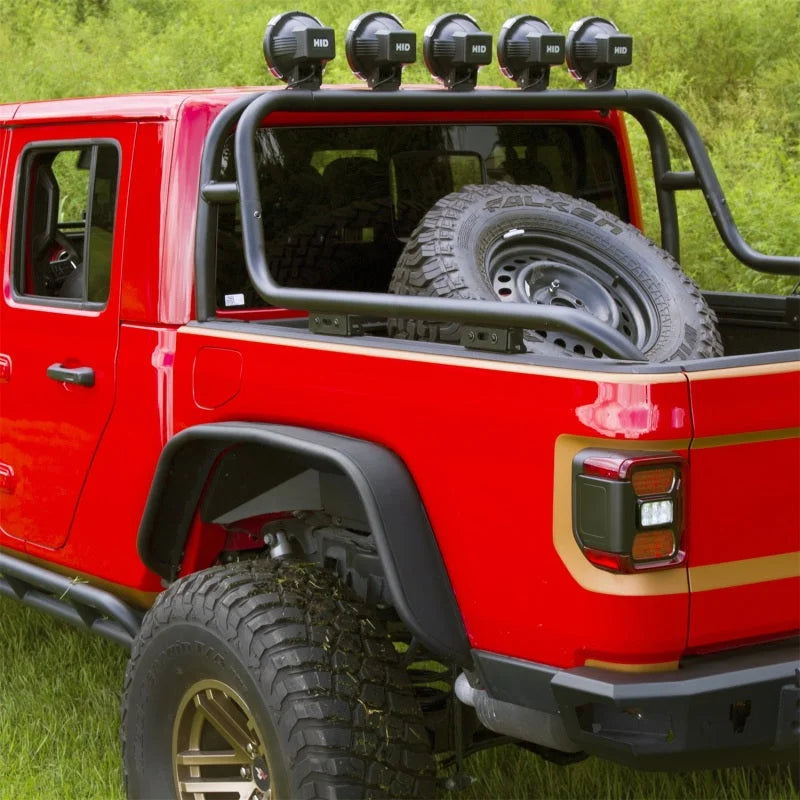 Rugged Ridge 20-22 Jeep Gladiator Sport Rack - Back View
