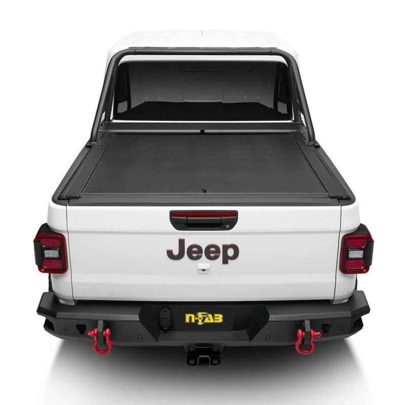 Rugged Ridge 20-22 Jeep Gladiator w/Trail Rail Sys Armis Tonneau Cover w/Max Track - Tex. Blk - Additional View 11
